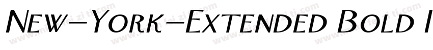 New-York-Extended Bold I字体转换